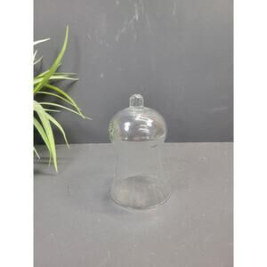 Vintage Clear Plain Glass Pegged Votive Cup